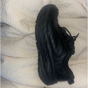 HOKA all black water proof slip resistant